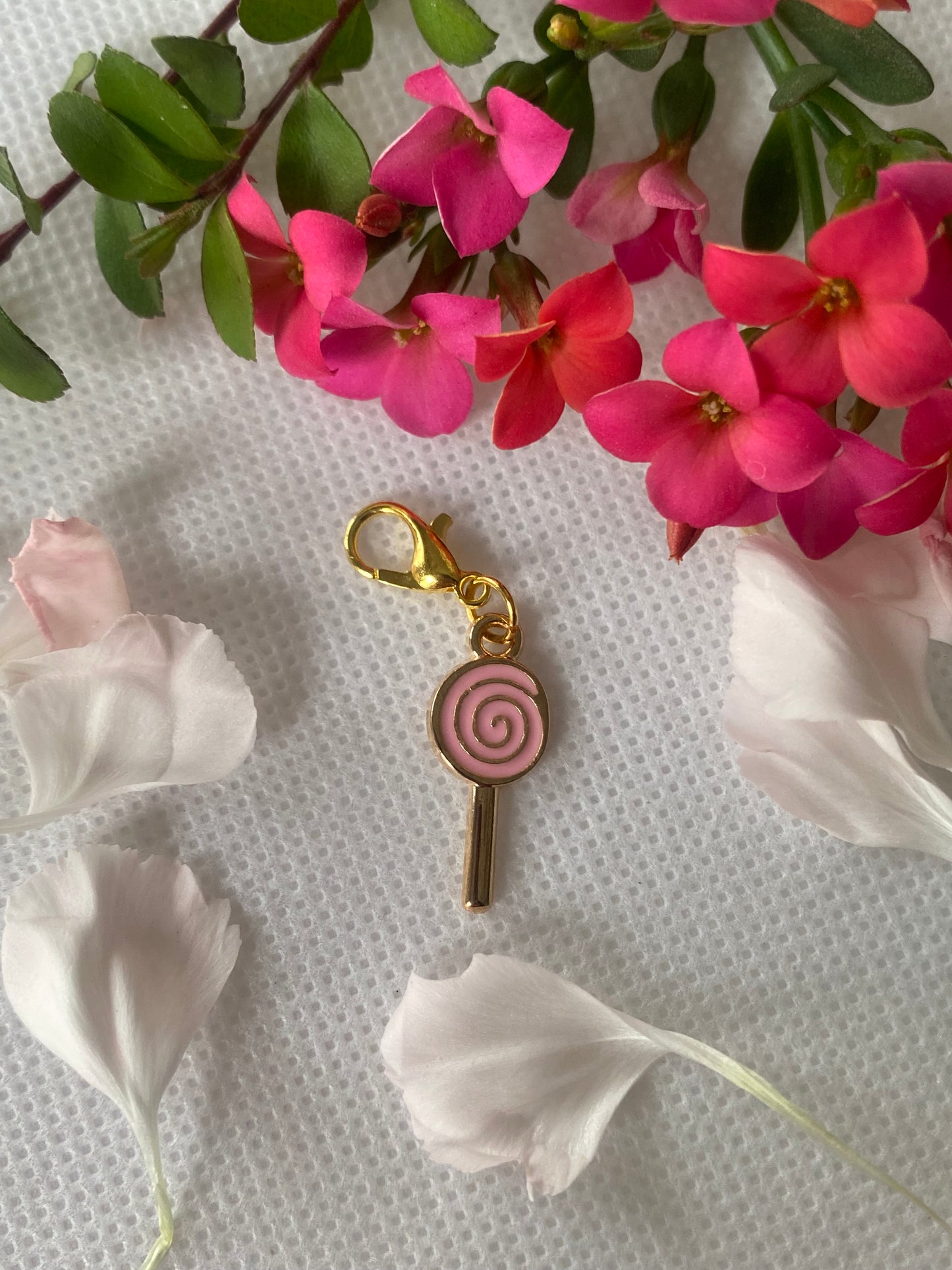 Pink Lollipop Charm
