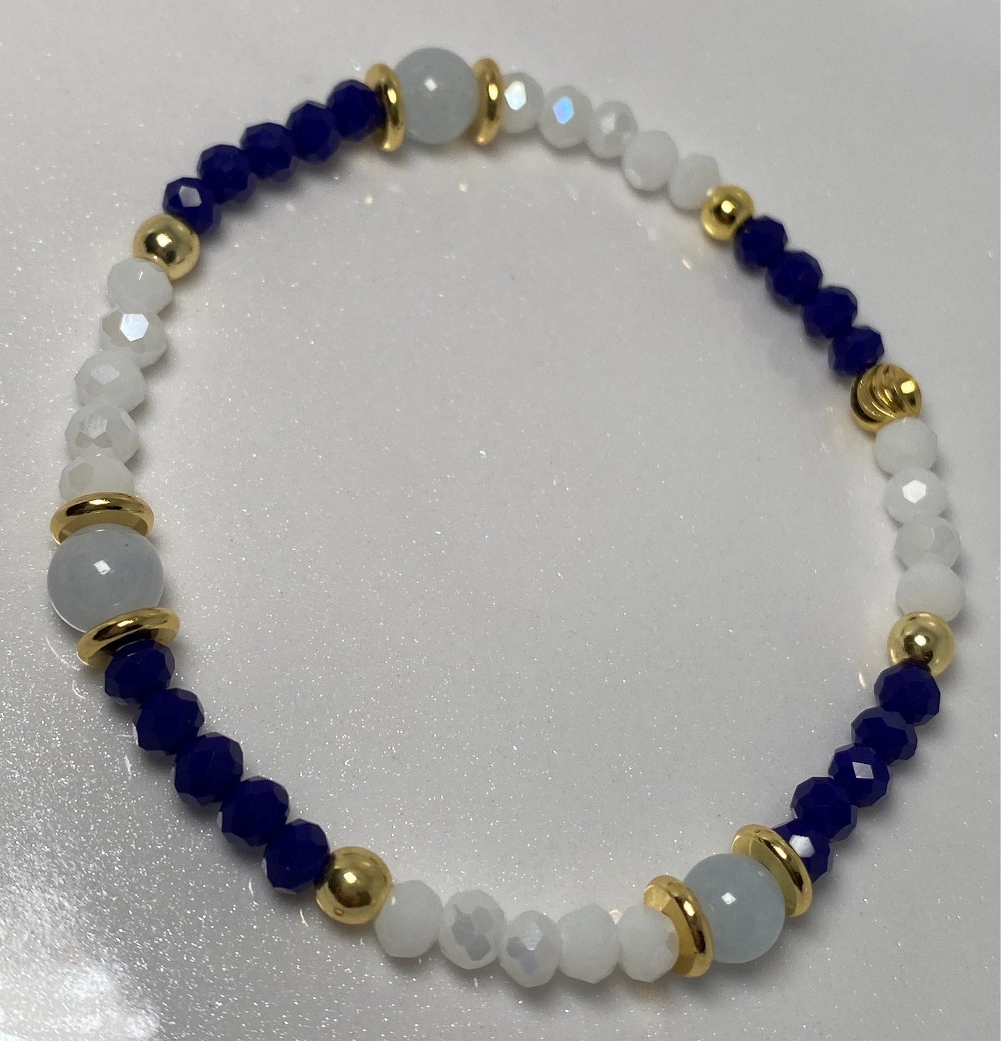 Royal Blue and White