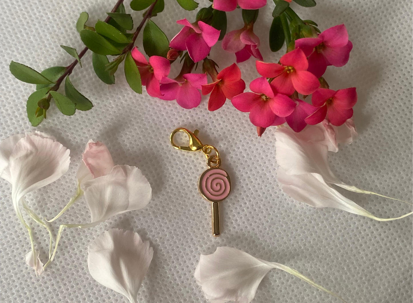 Pink Lollipop Charm