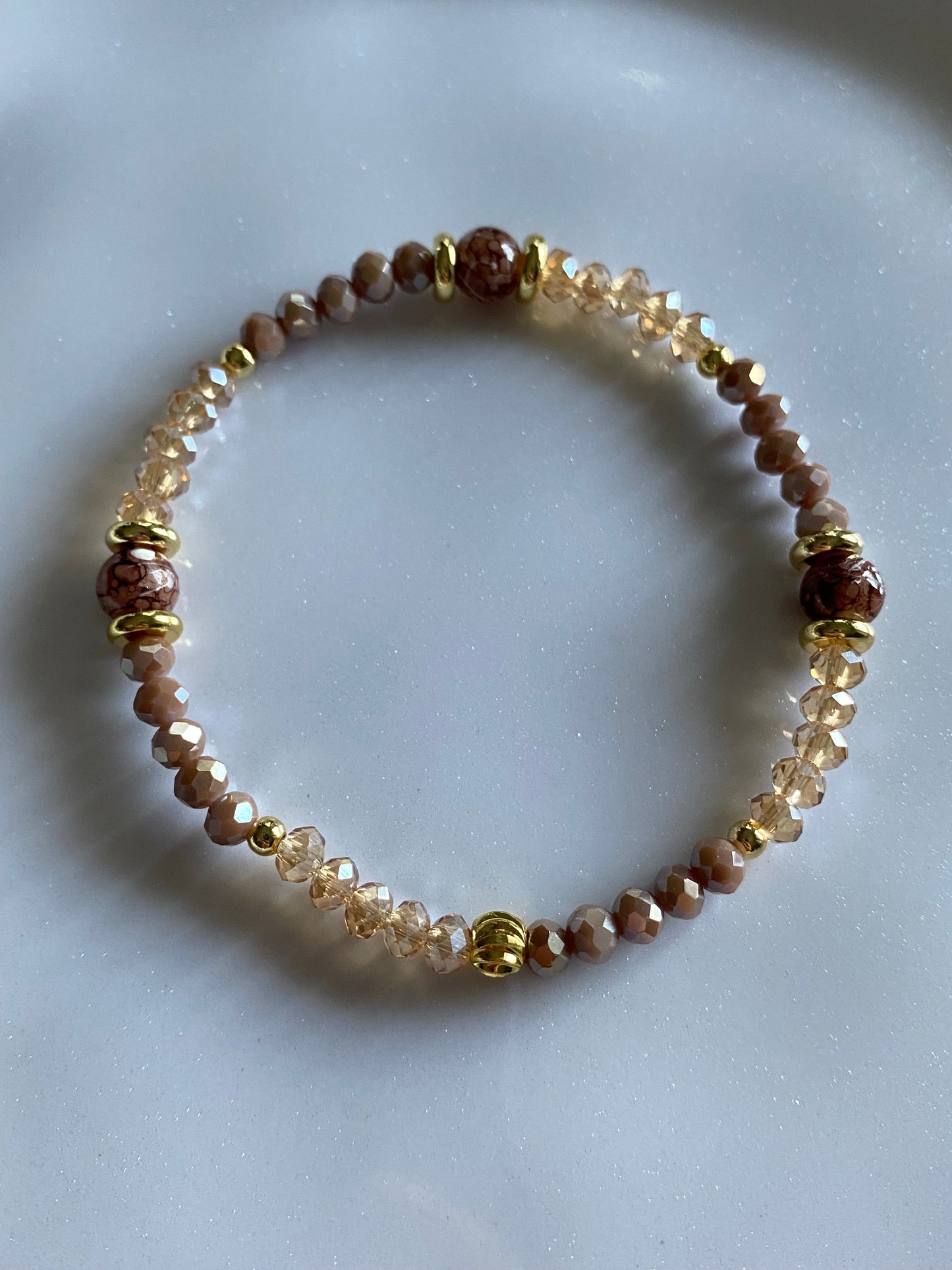 Mocha Color Beaded Bracelet
