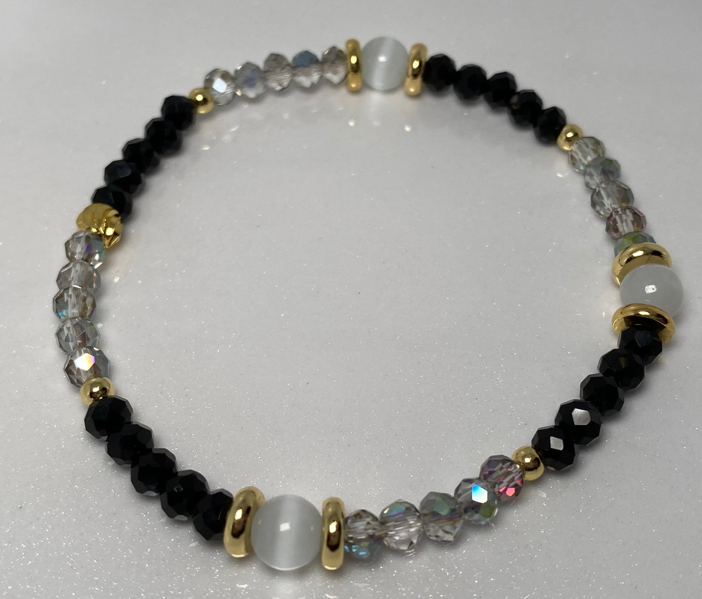 Black Beaded Bracelet