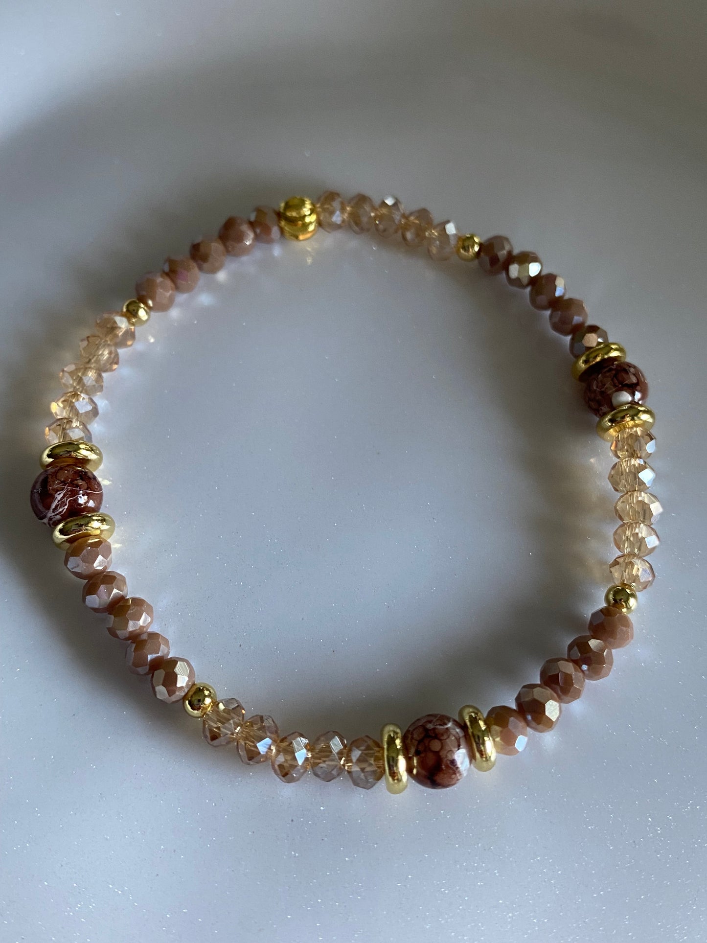 Mocha Color Beaded Bracelet