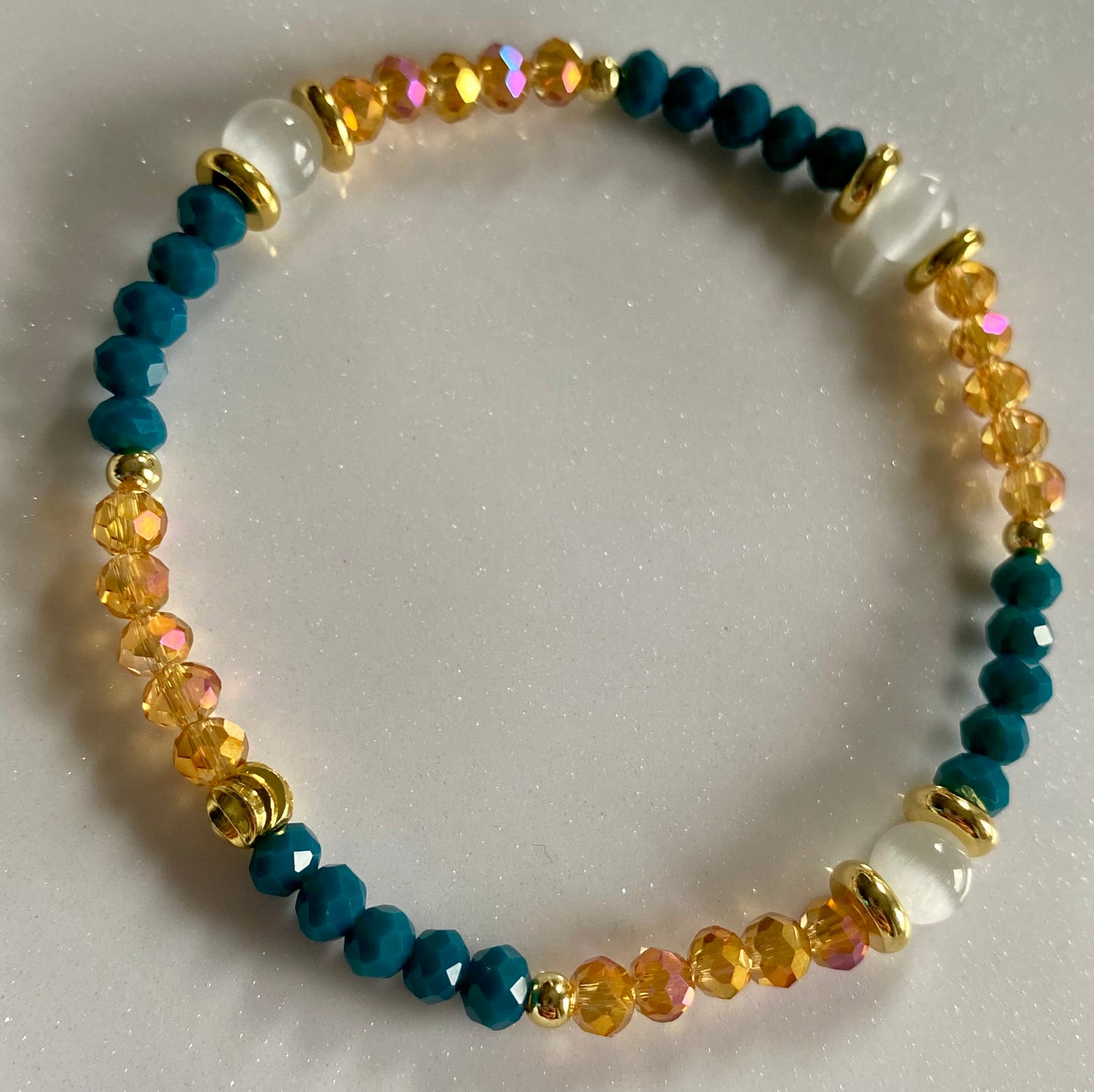Touch of Gold Beaded Bracelet