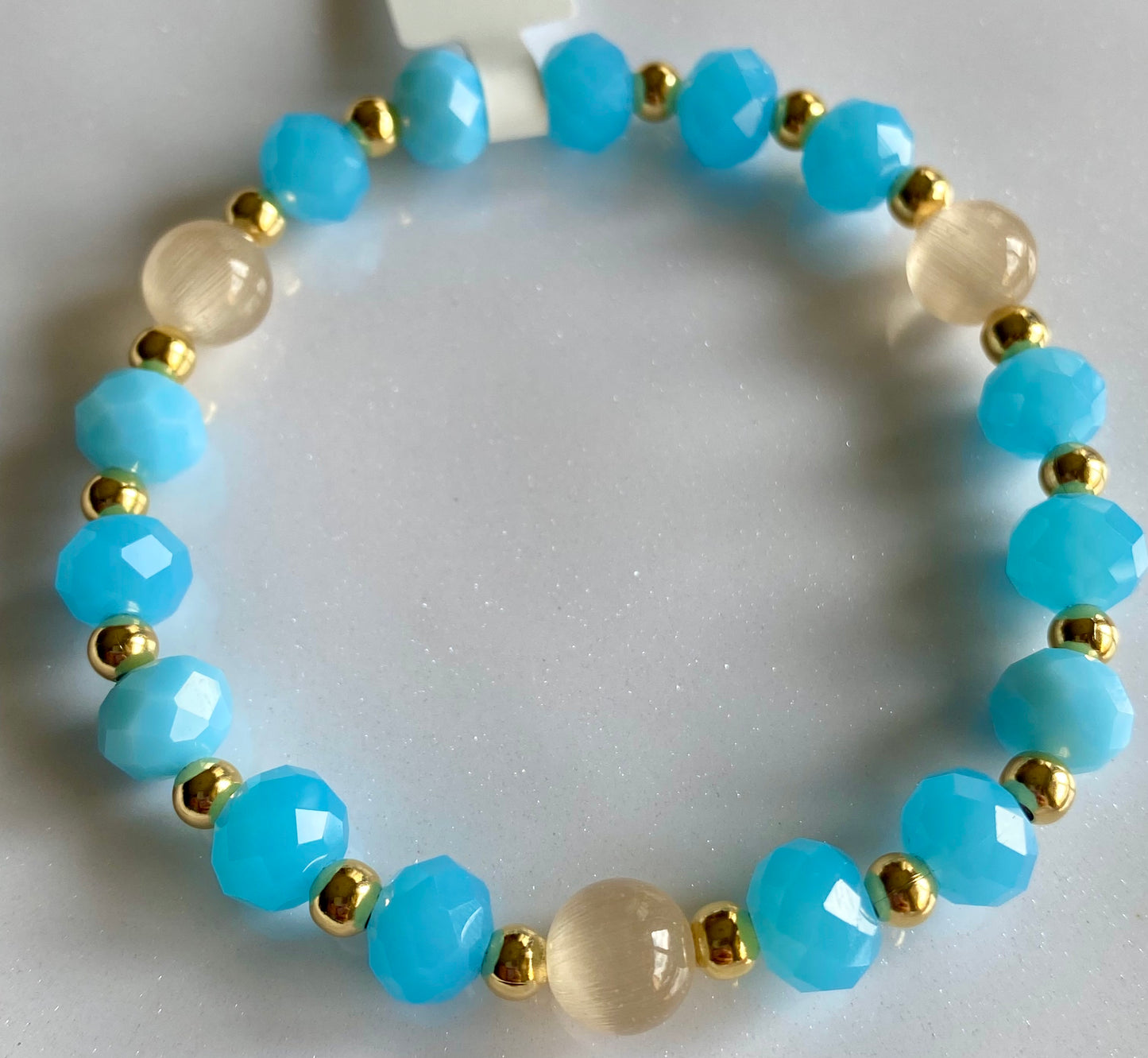 Sweet Blue Color Beaded Bracelet