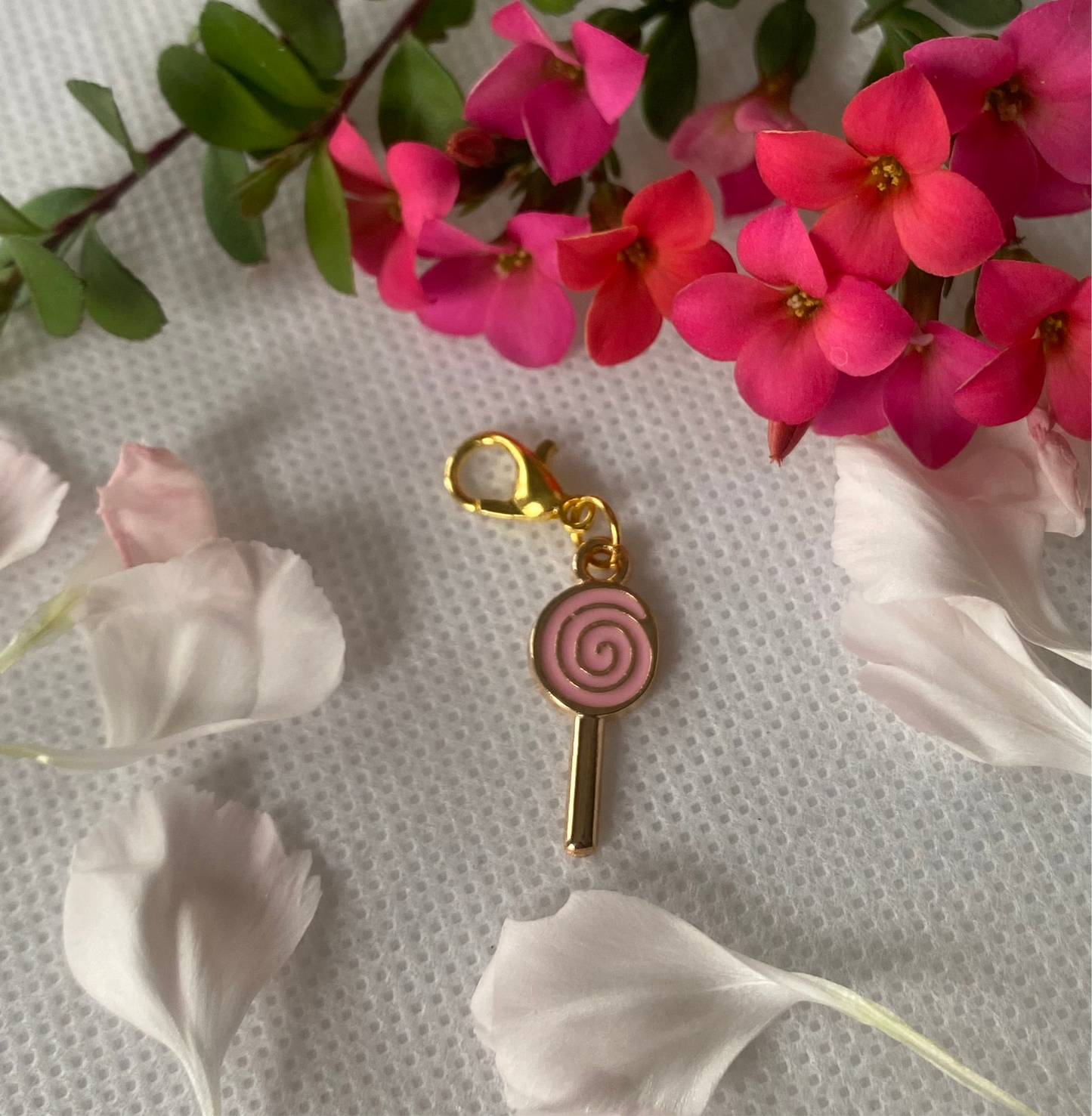 Pink Lollipop Charm