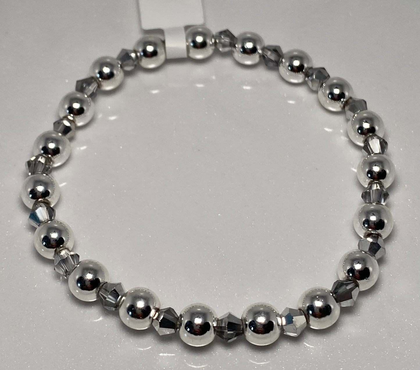 Silvery Beaded Bracelets
