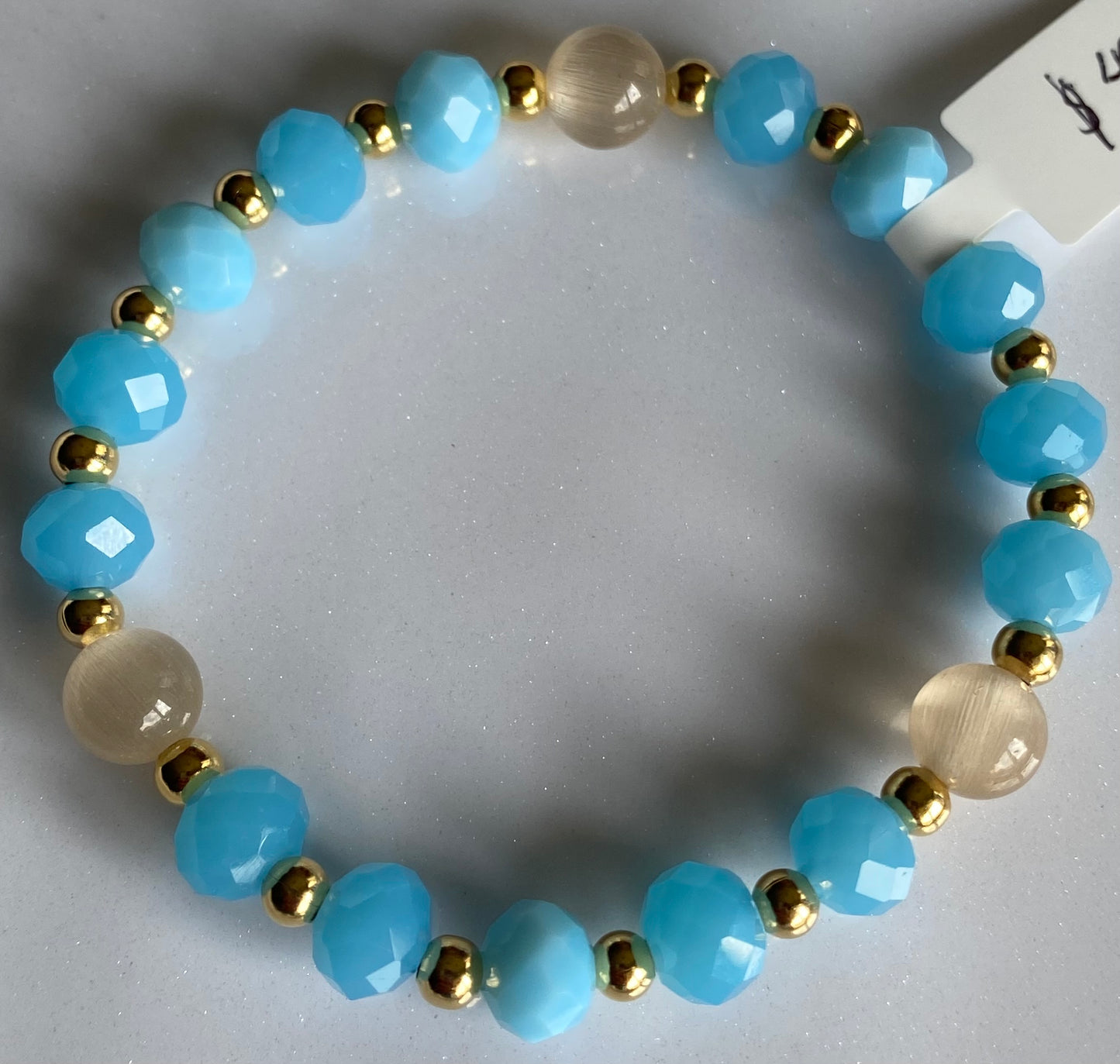 Sweet Blue Color Beaded Bracelet