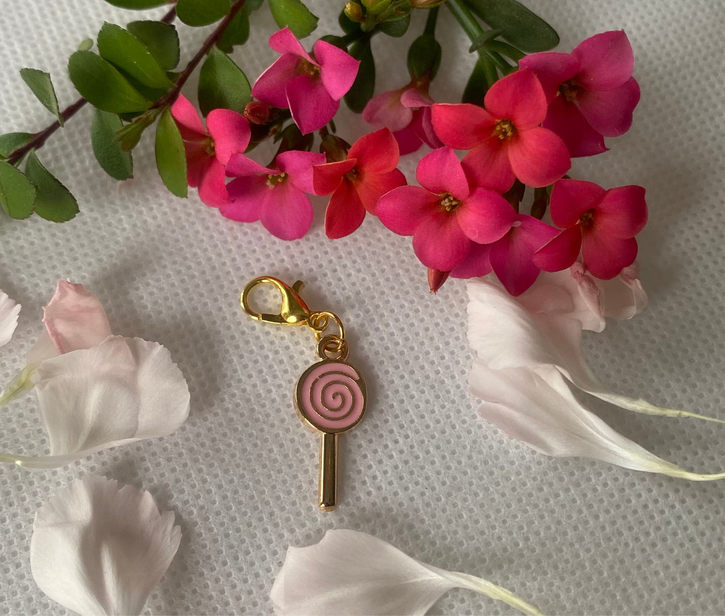 Pink Lollipop Charm