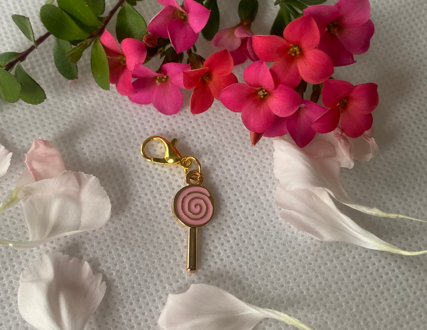 Pink Lollipop Charm