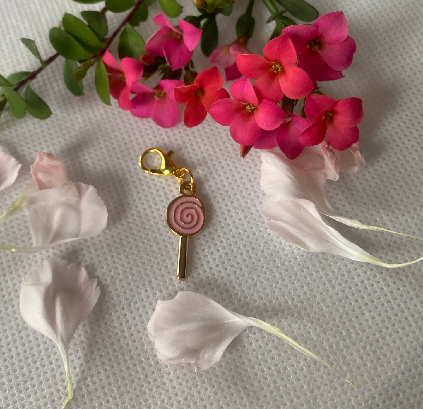 Pink Lollipop Charm