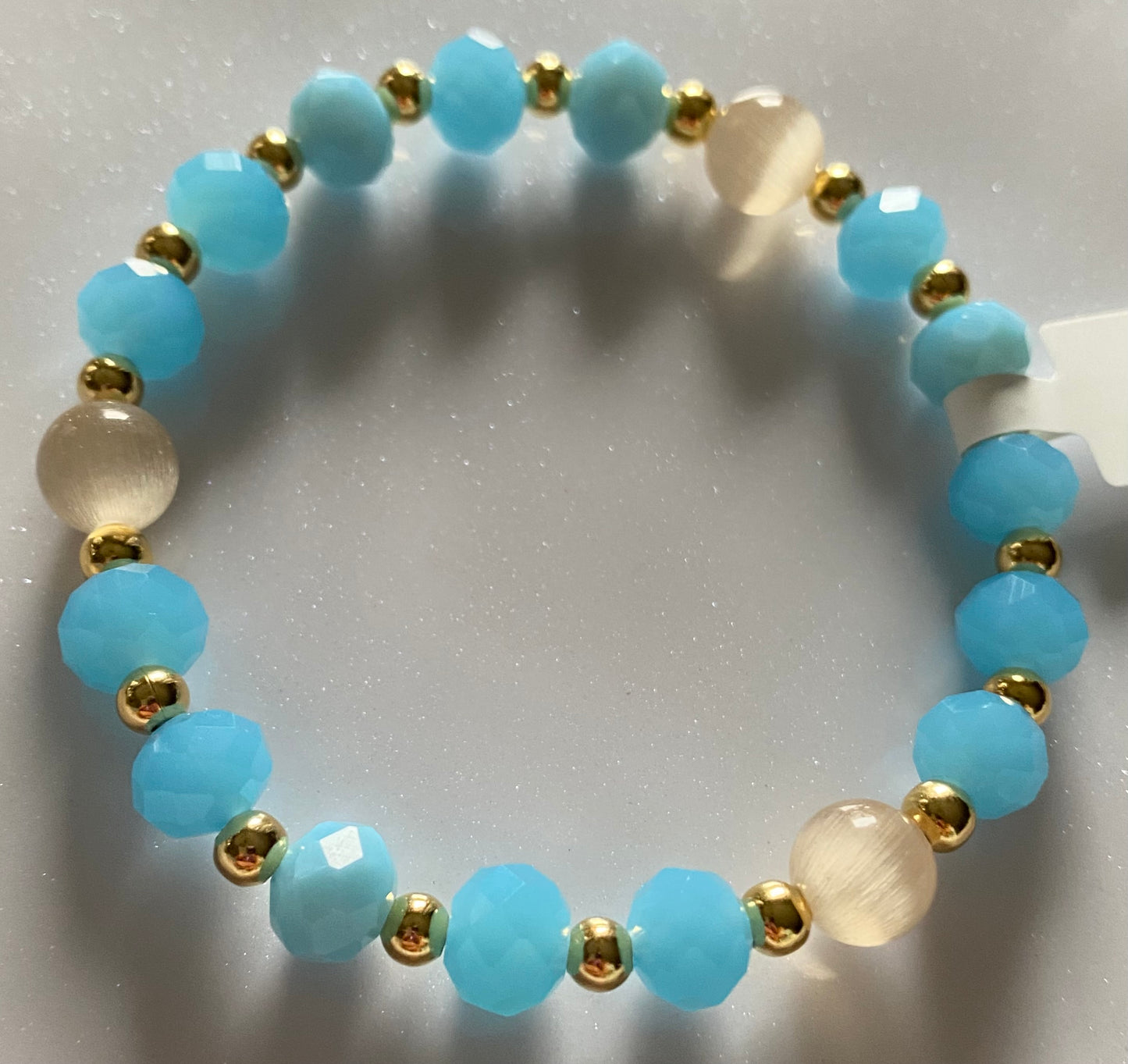 Sweet Blue Color Beaded Bracelet