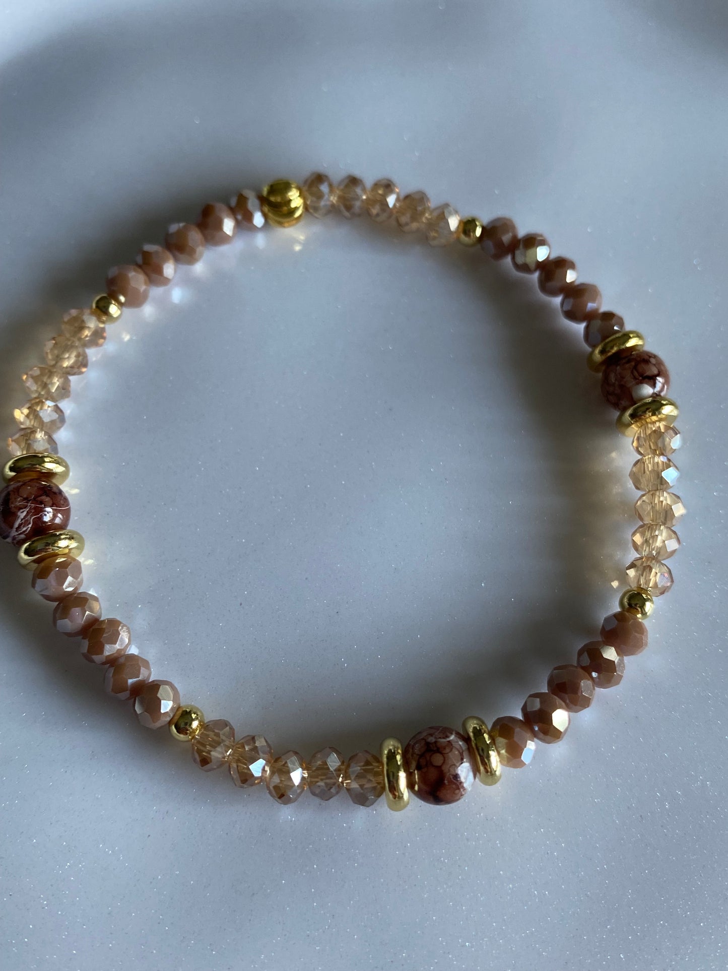 Mocha Color Beaded Bracelet