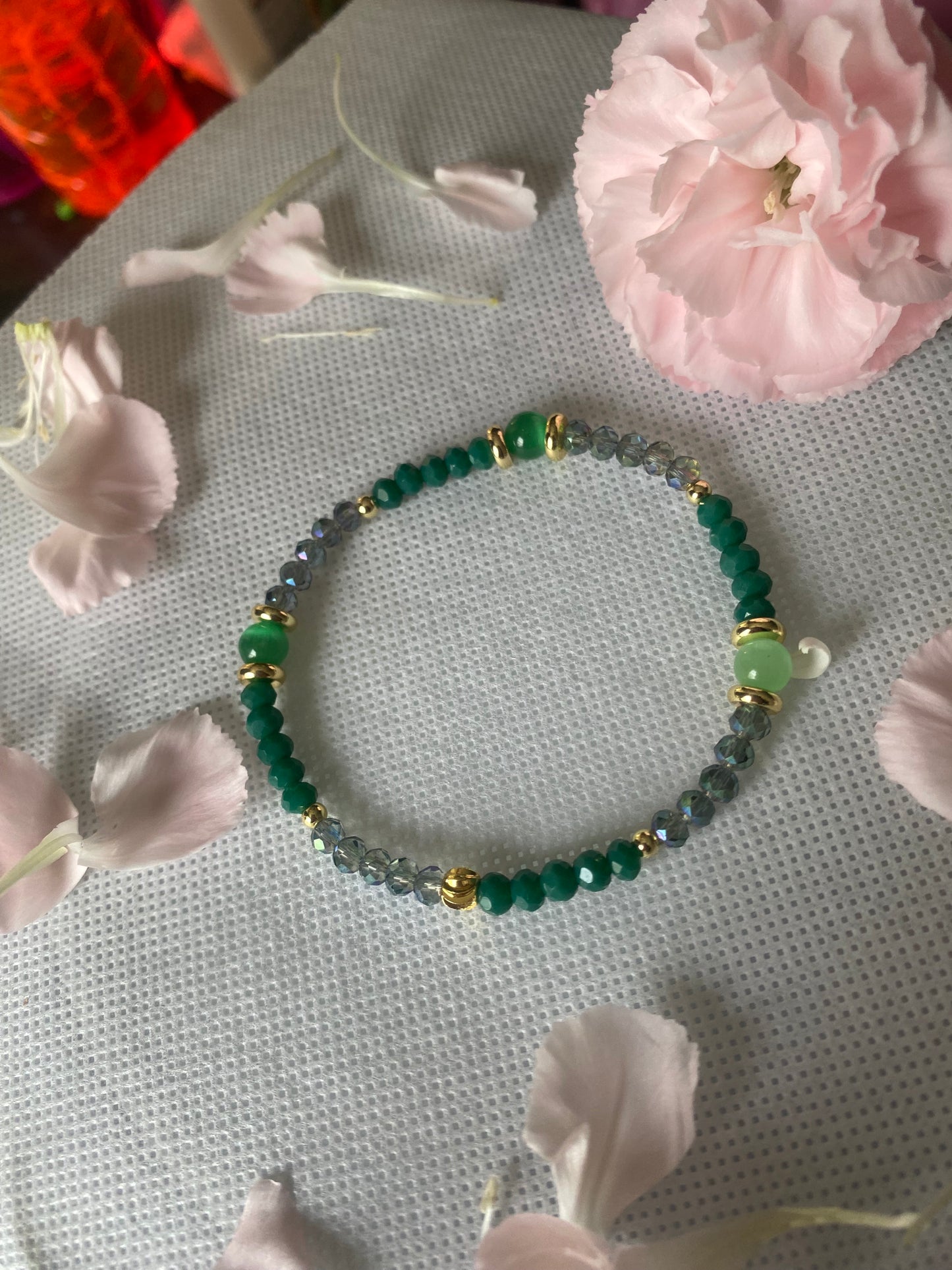 Green Glass beaded Bracelet