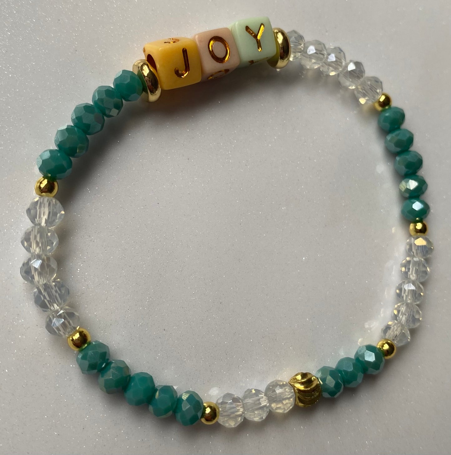 “JOY” word Beaded Bracelet