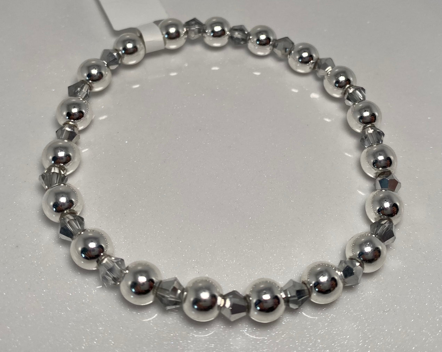 Silvery Beaded Bracelets