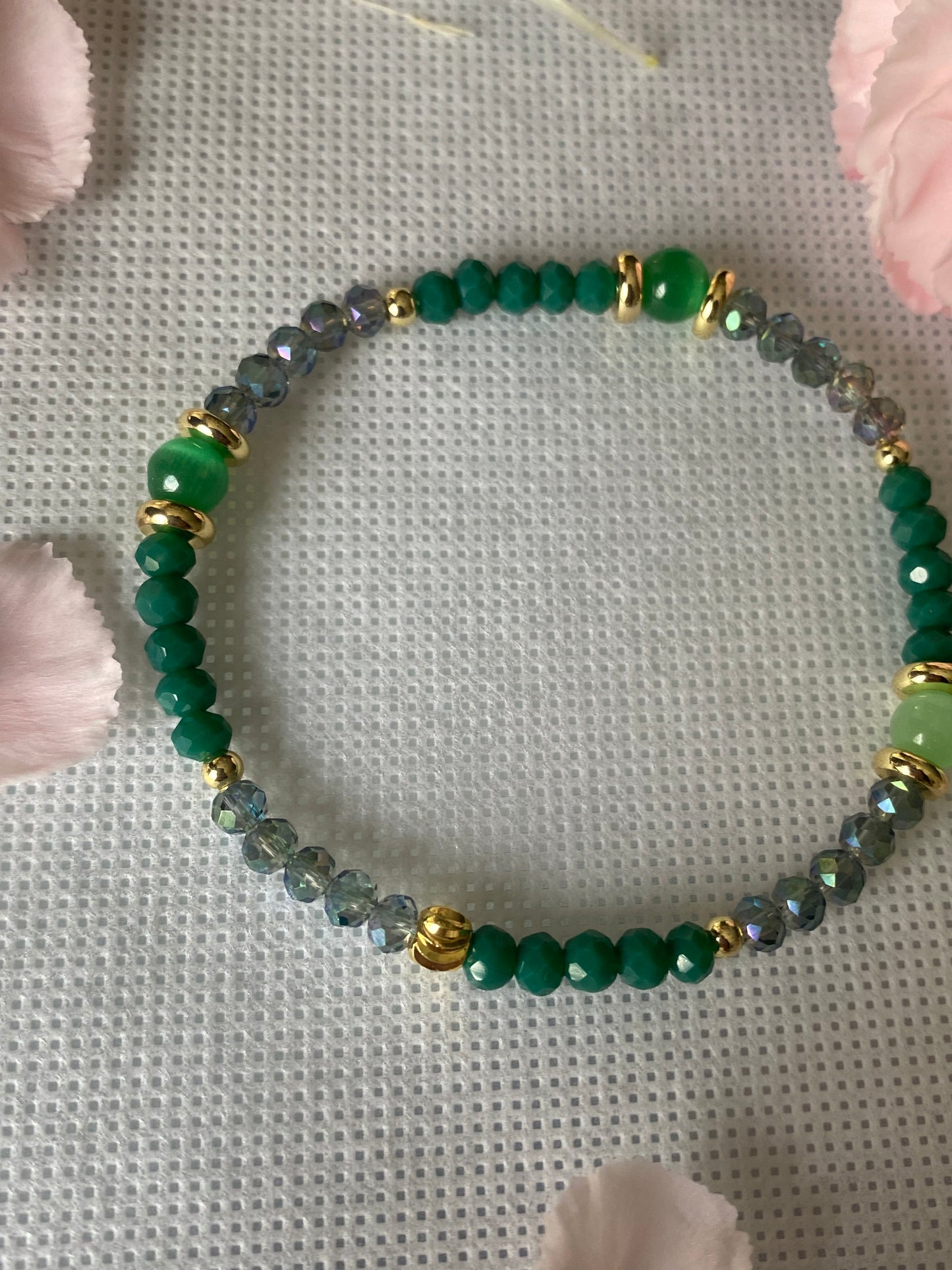 Green Glass beaded Bracelet