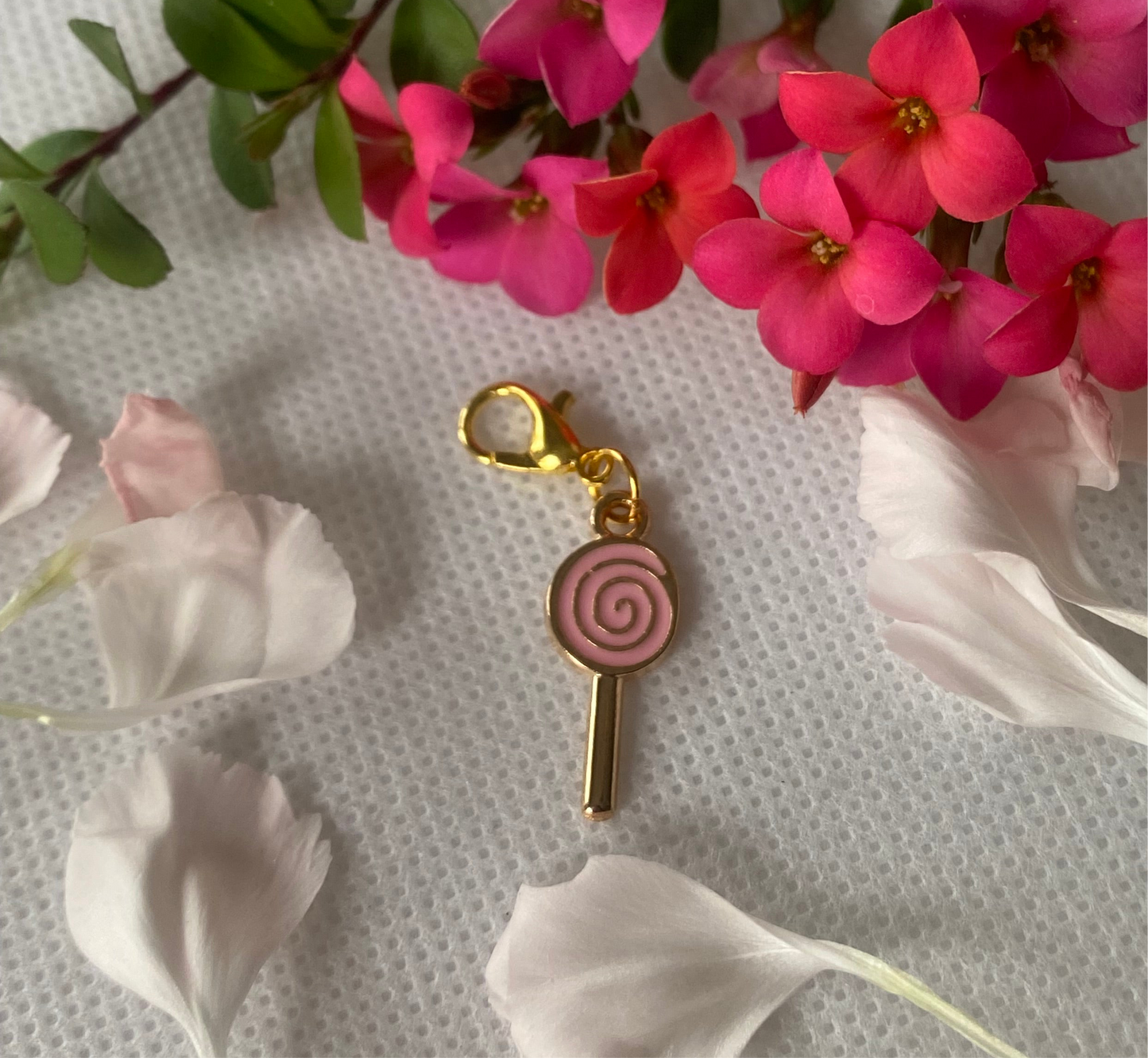 Pink Lollipop Charm