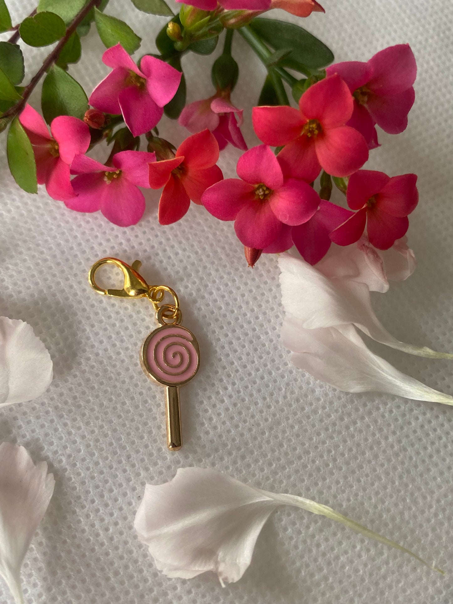 Pink Lollipop Charm
