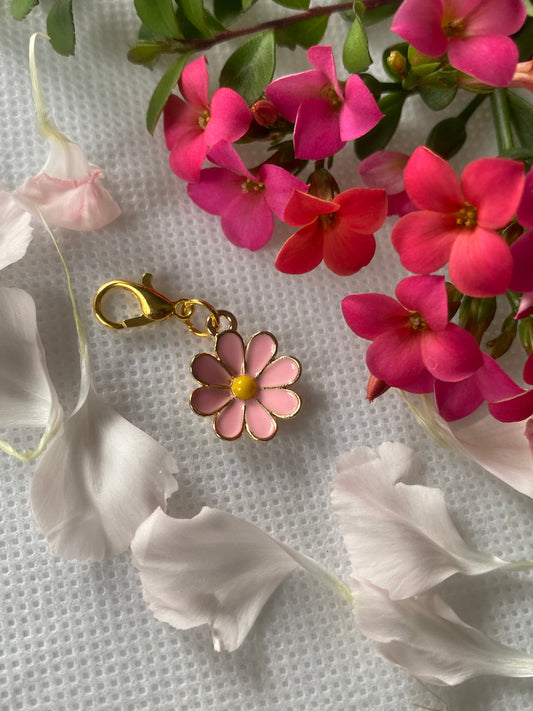 Pink Gerbera Daisy Charm