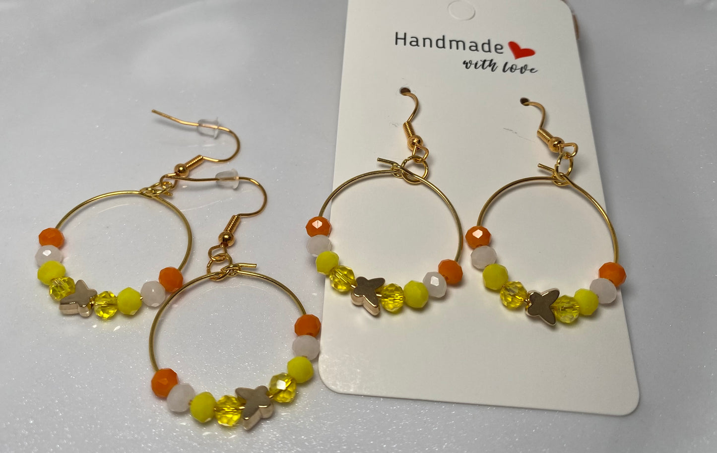 Multicolored Beaded Earrings for Butterfly festival