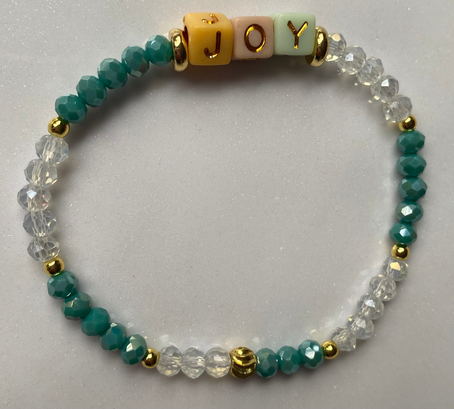 “JOY” word Beaded Bracelet