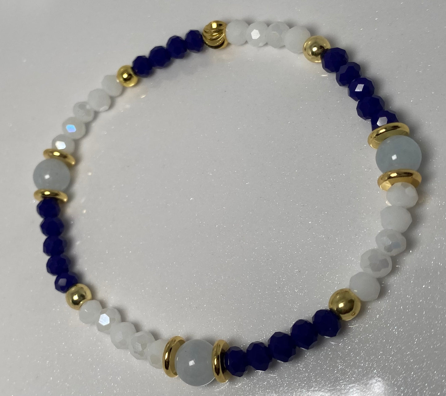 Royal Blue and White