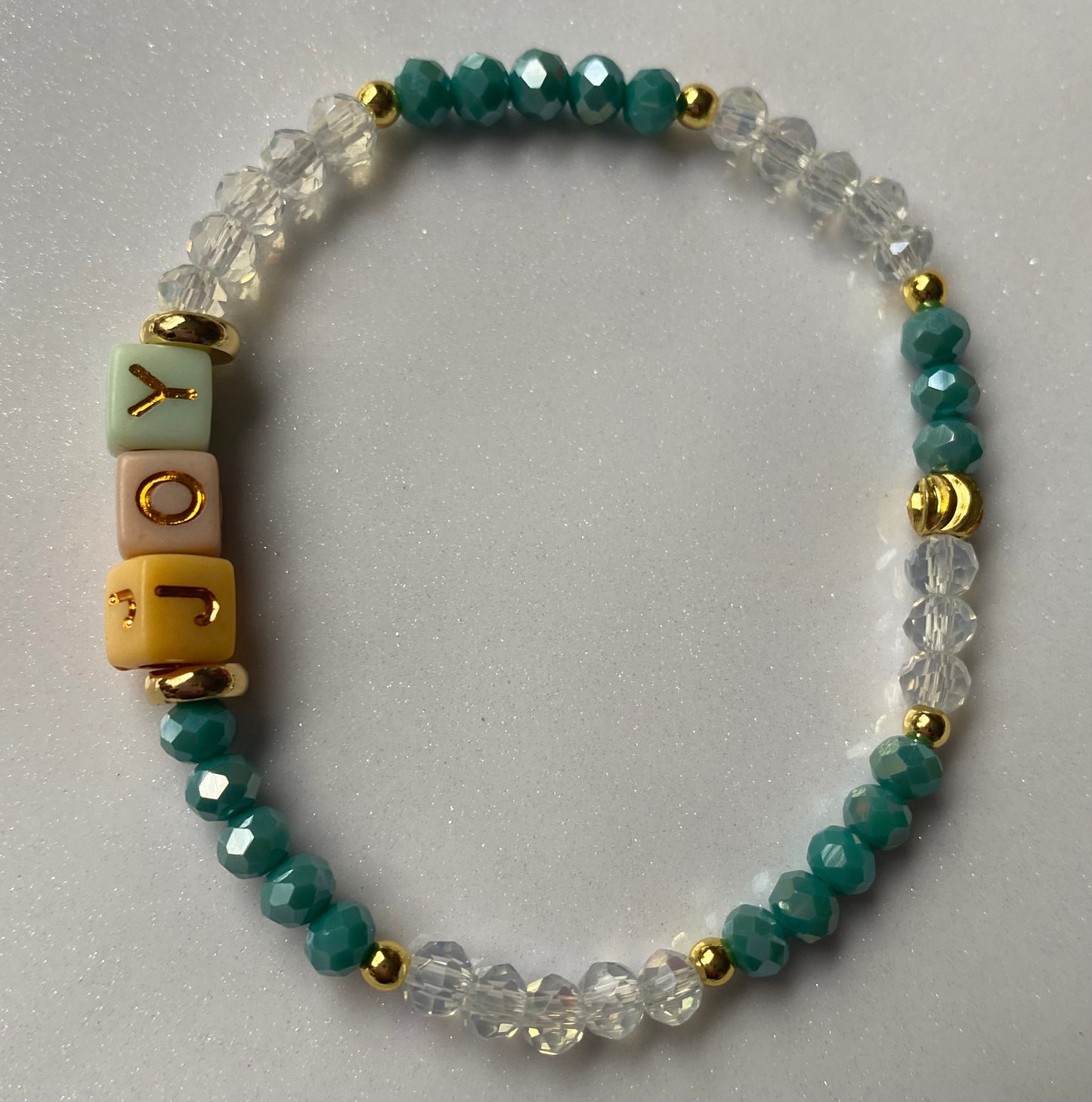 “JOY” word Beaded Bracelet