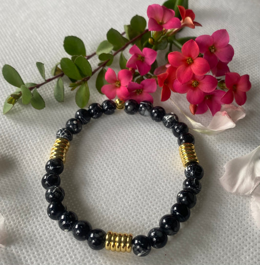 Ebony Style Beaded Bracelet