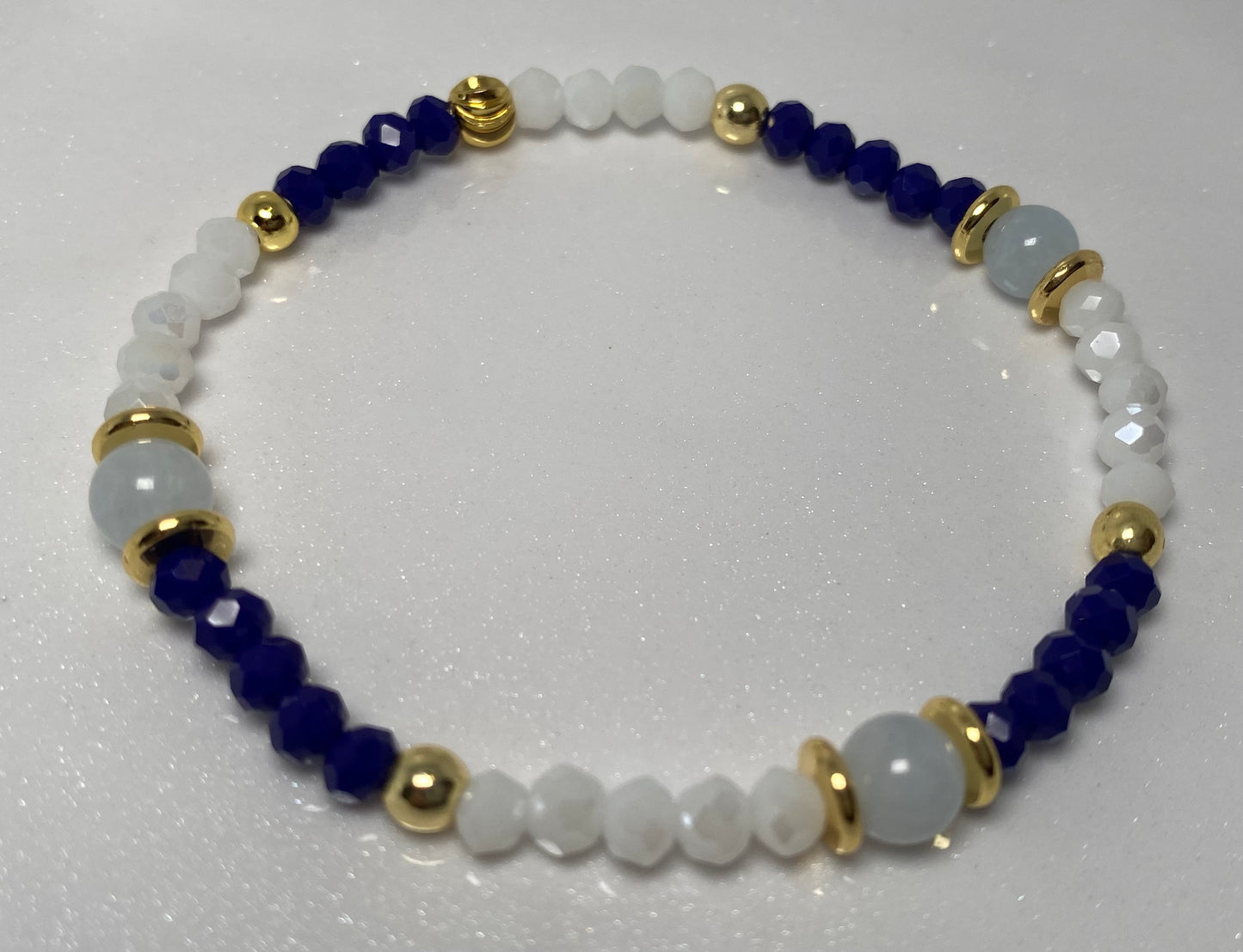 Royal Blue and White