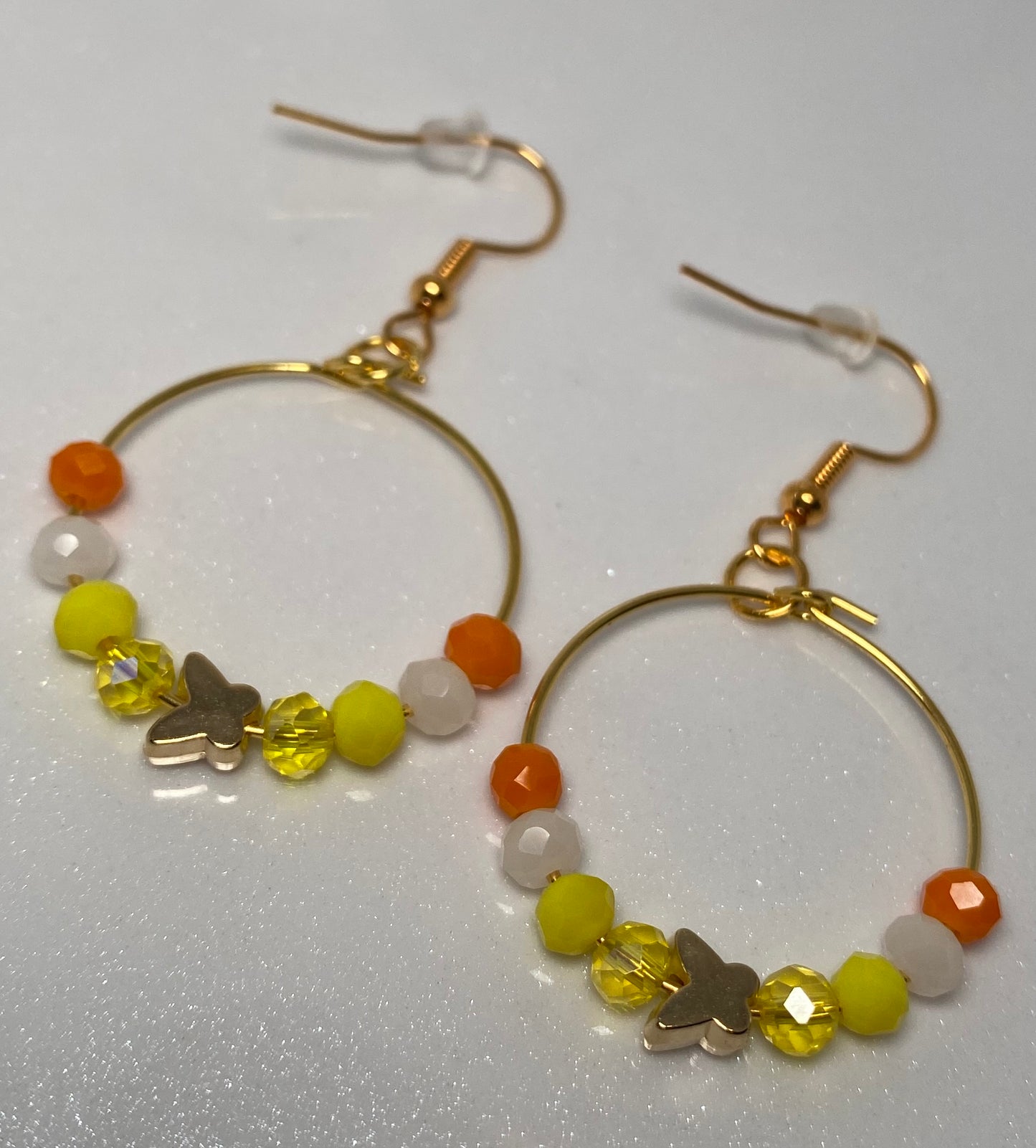 Multicolored Beaded Earrings for Butterfly festival