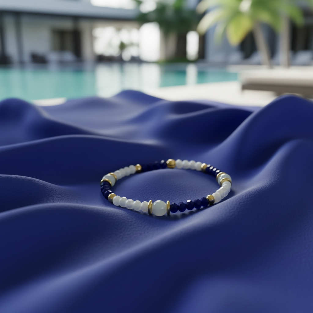 Royal Blue and White