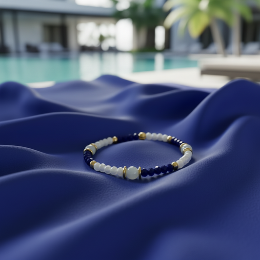 Royal Blue and White