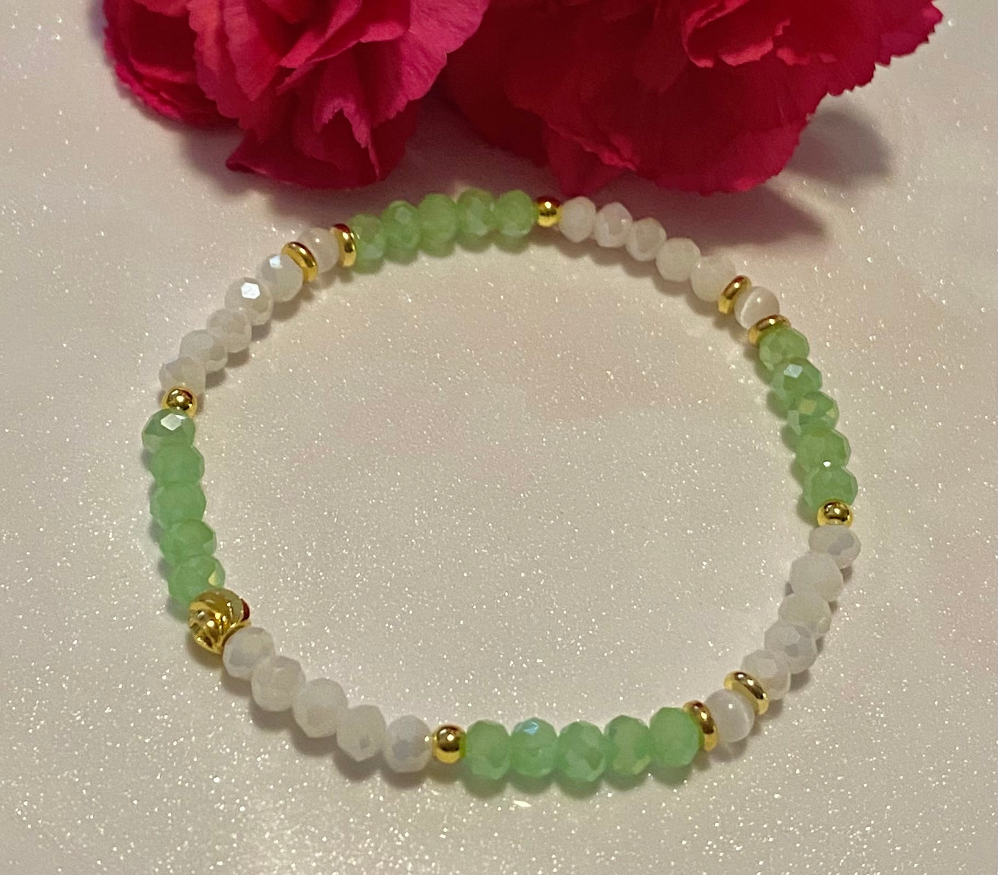 Light Mint Color Beaded Bracelet