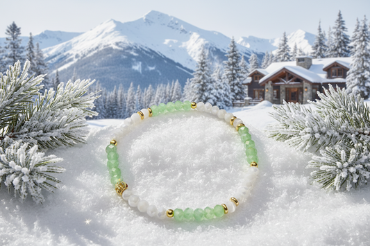 Light Green Color Beaded Bracelet