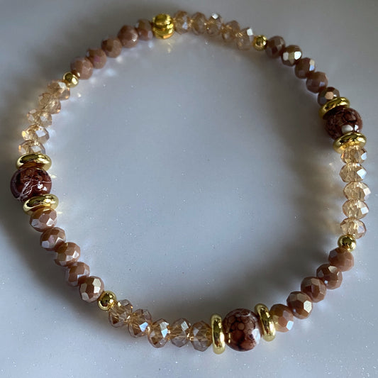 Mocha Color Beaded Bracelet