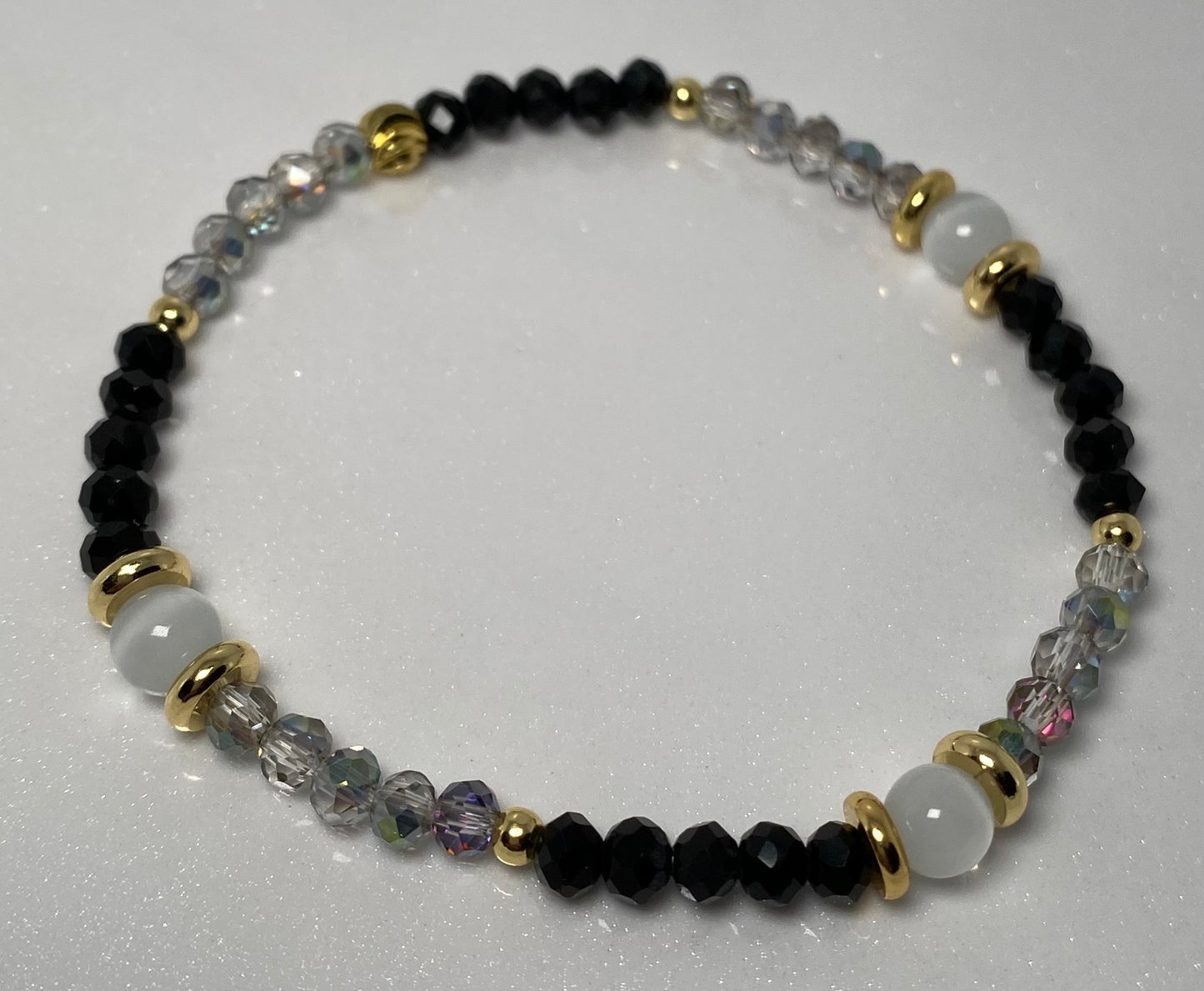 Black Beaded Bracelet