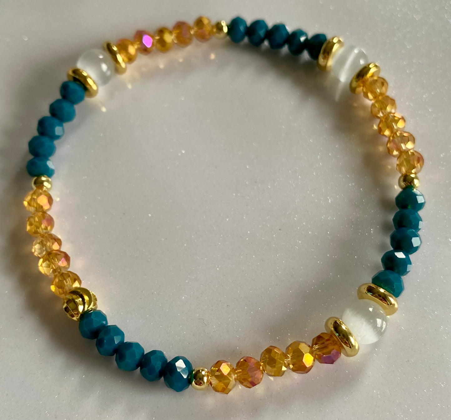 Touch of Gold Beaded Bracelet