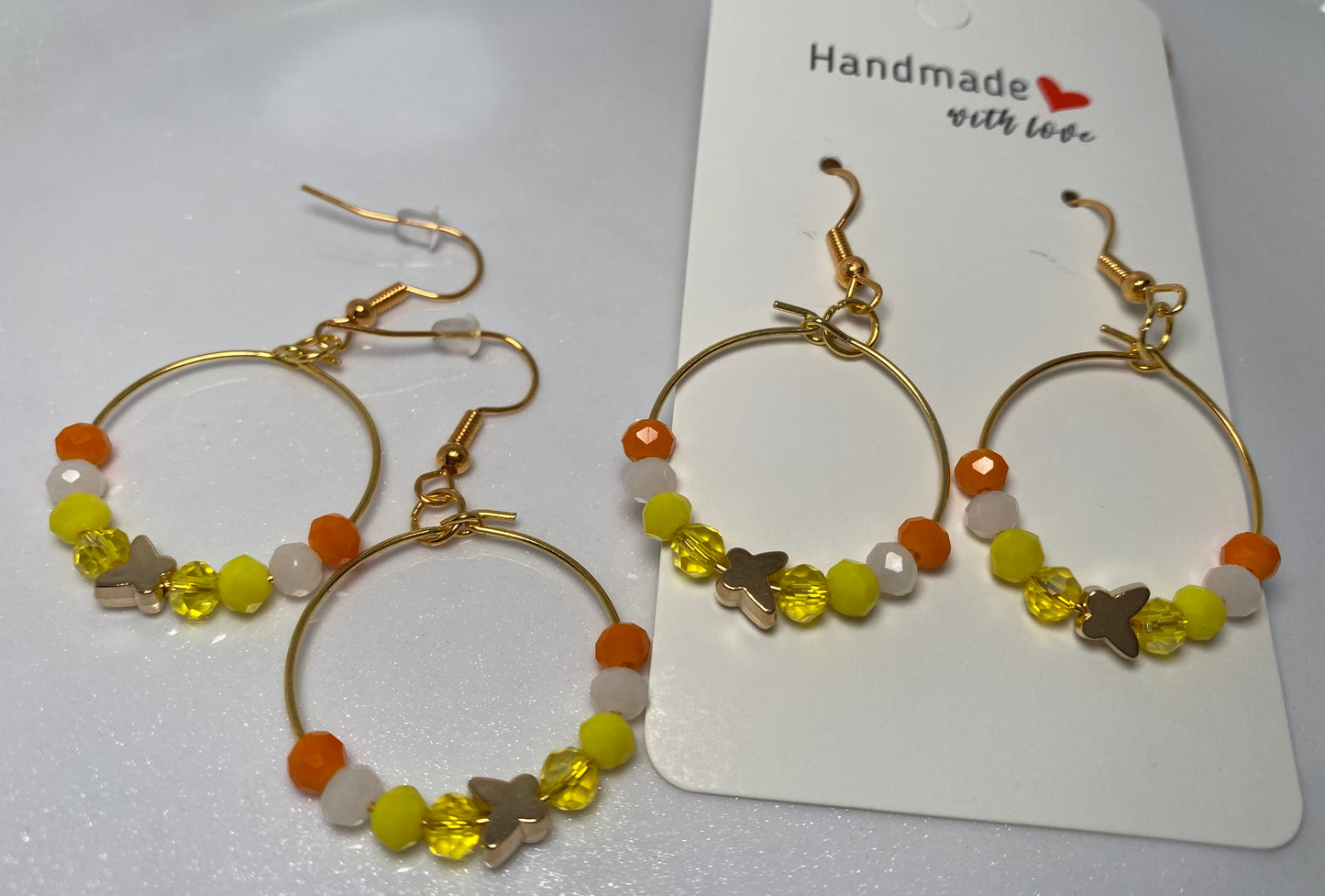 Multicolored Beaded Earrings for Butterfly festival