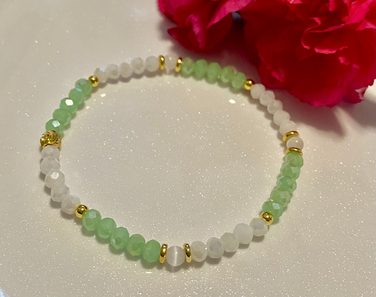 Light Mint Color Beaded Bracelet