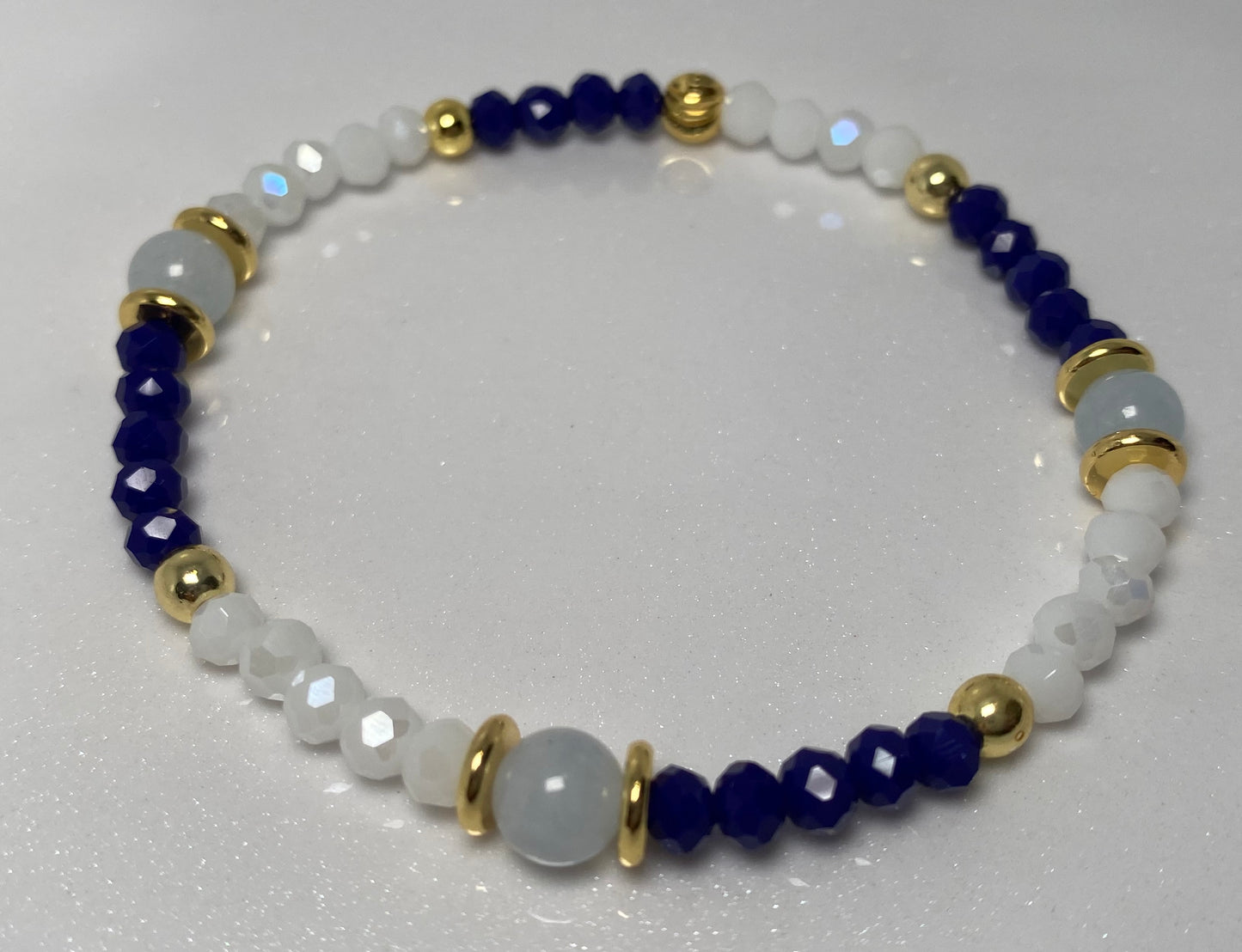 Royal Blue and White